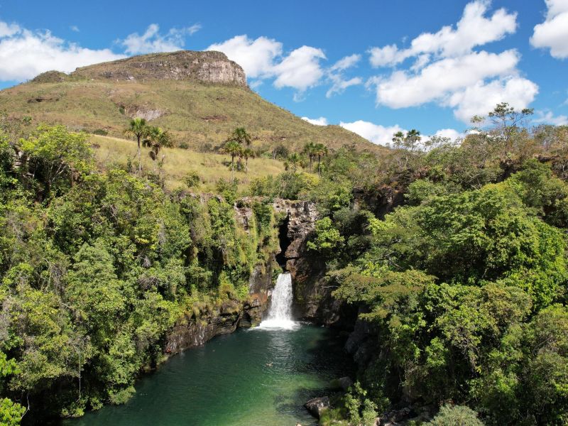 Cachoeira na Chapada dos Veadeiros